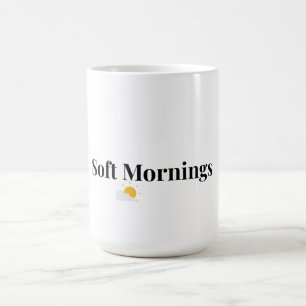 Tazas de café acogedoras de mañanas suaves