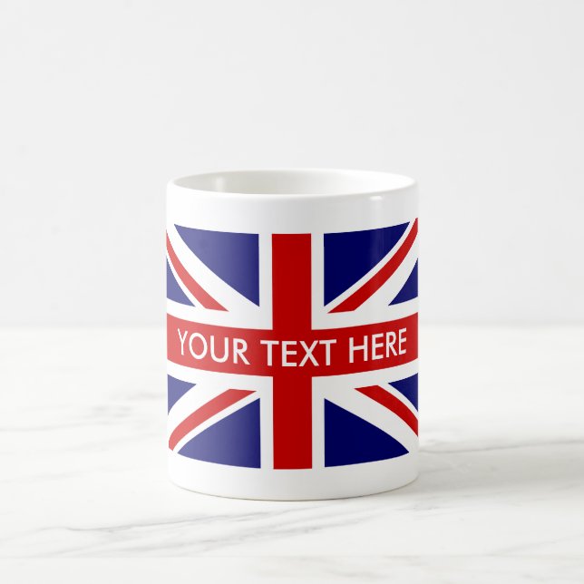 Tazas de café británicas de encargo de la bandera (Centro)