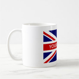 Tazas de café británicas de encargo de la bandera