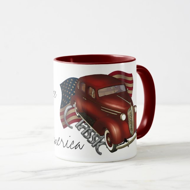 Tazas de café clásicas americanas del coche (Anverso derecho)