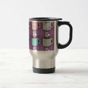 Tazas de café coloridas y lindas ilustradas