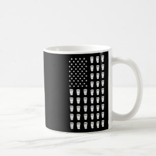 Tazas de café con bandera americana Patriotismo es