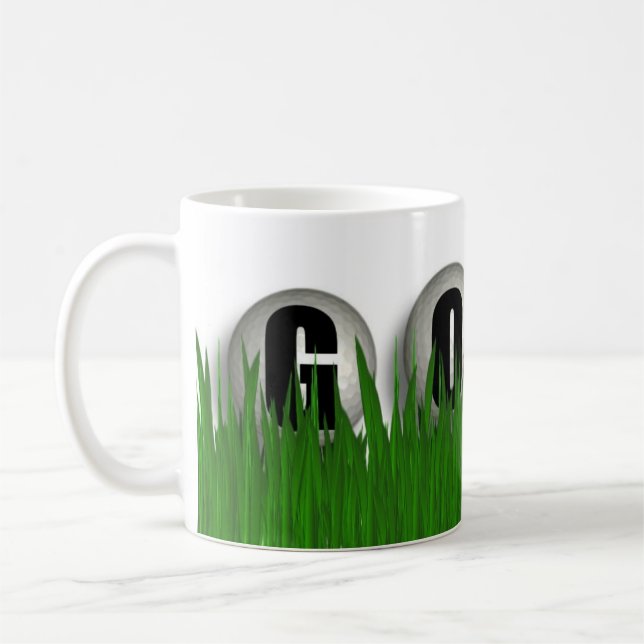 Tazas de café con bolas de golf Juego de golf Taza (Izquierda)