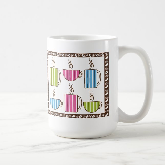 Tazas de café con rayas finas (Derecha)
