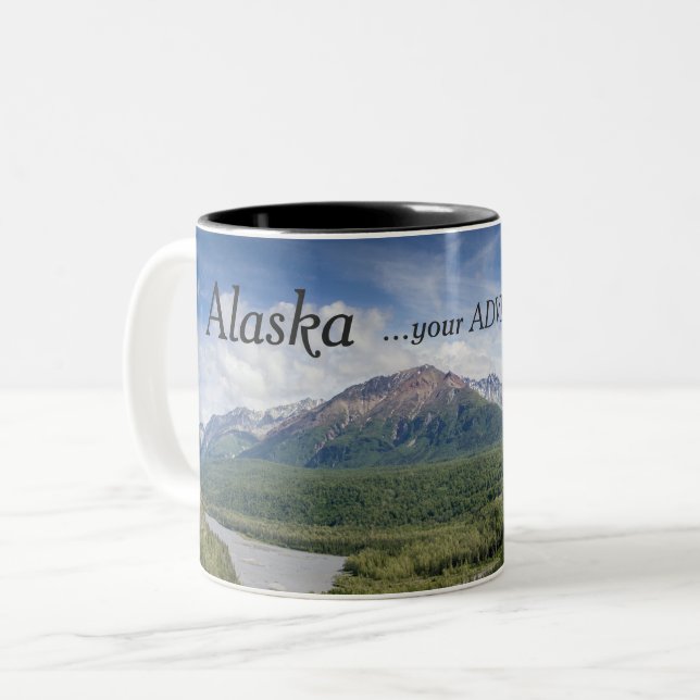 Tazas de café de Alaska - su aventura aguarda (Anverso izquierdo)
