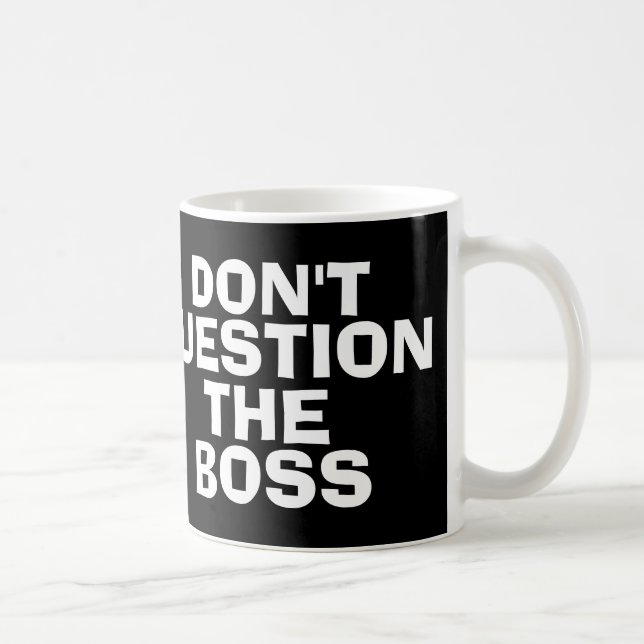 Tazas de café de Boss, divertidas (Derecha)