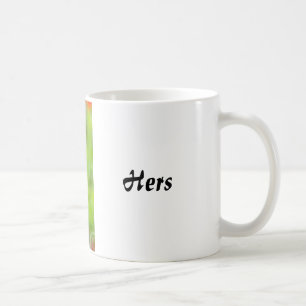 Tazas de café de ella Flores rojas de amapola orie