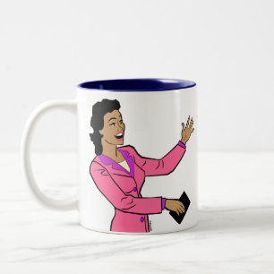 Tazas de café de humor de libertad condicional y v
