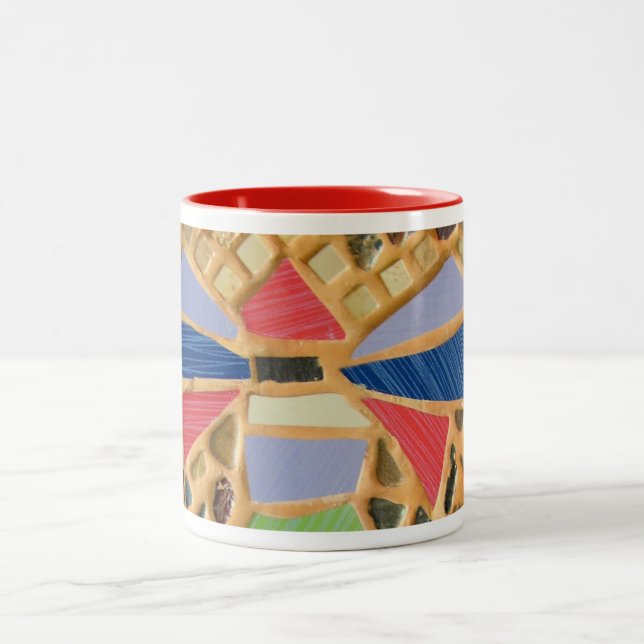 tazas de café de mosaico (Centro)