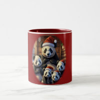 Tazas de café de oso panda