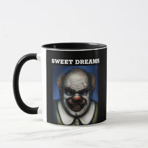 TAZAS DE CAFÉ DE PAYASOS MALVADOS Y ESPANTOSOS ART