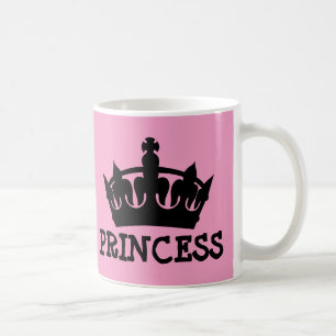 TAZAS DE CAFÉ DE PRINCESA ROSA