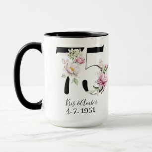 Tazas de café del 75º aniversario