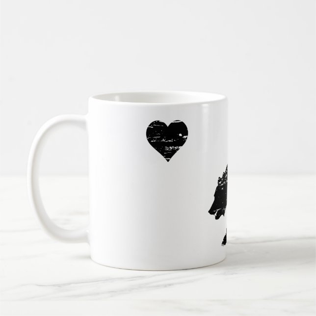 Tazas de café del amor de California (Izquierda)