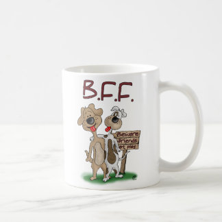 Tazas de café del dibujo animado: Mejores amigos