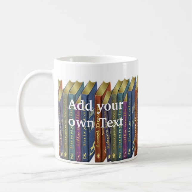 Tazas de café del diseño de la librería (Izquierda)