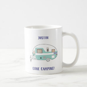 Tazas de café del remolque RV del camping que se