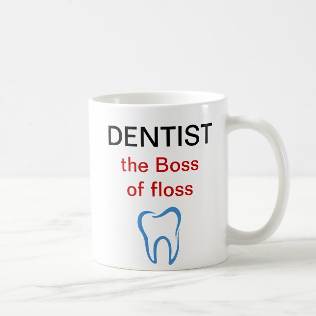Tazas de café del tema del dentista (Derecha)