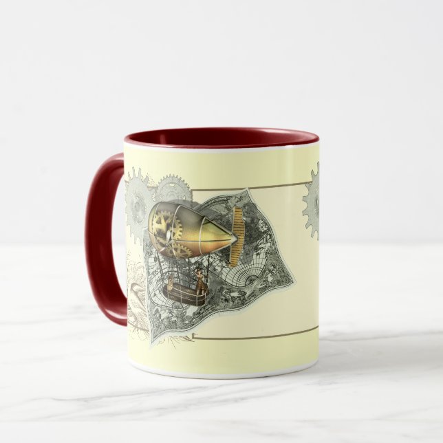 Tazas de café dirigibles del viaje del aire de (Anverso izquierdo)