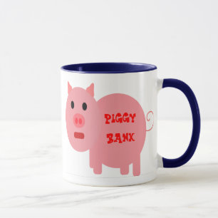 TAZAS DE CAFÉ DIVERTIDAS - ALCANCÍA - BANCO AQUÍ -