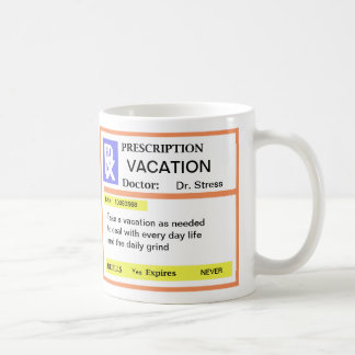 Tazas de café divertidas de la prescripción