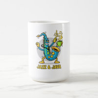 Tazas de café divertidas de saxofón de Jazz & Java
