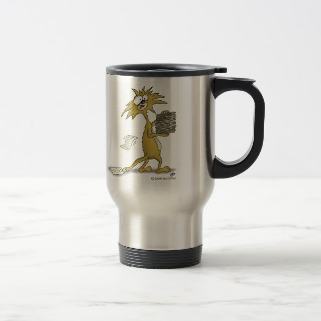 Tazas de café divertidas: Deje la tensión comenzar (Derecha)