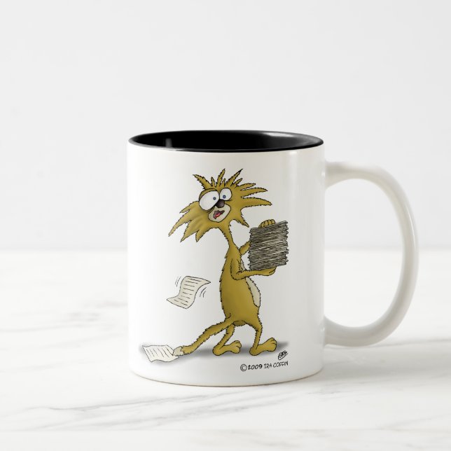 Tazas de café divertidas: Deje la tensión comenzar (Derecha)