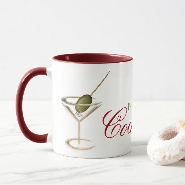 Tazas de café divertidas del salón de cóctel (Con donut)