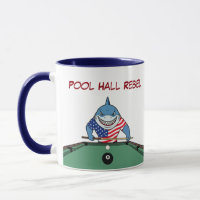 Tazas de café divertidas para tiburón de billar re