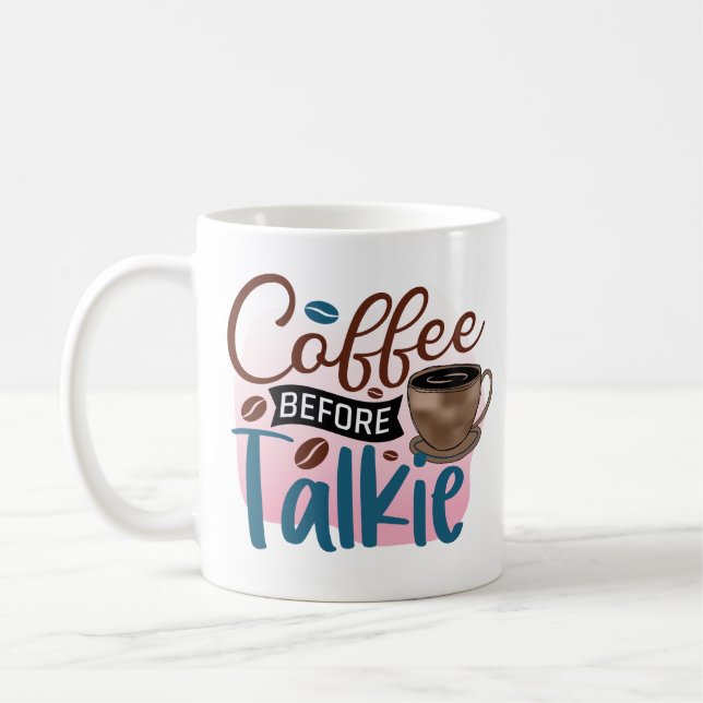 tazas de café divertidas sobre el café (Izquierda)