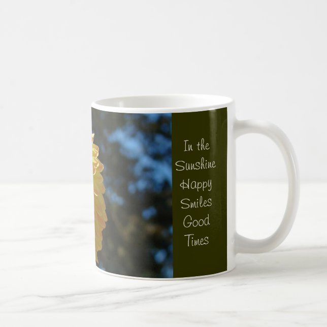 Tazas de café en el sol Flores de Dalia naranja (Derecha)