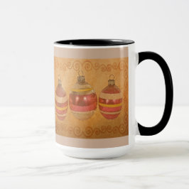 Tazas de café envejecidas del navidad del