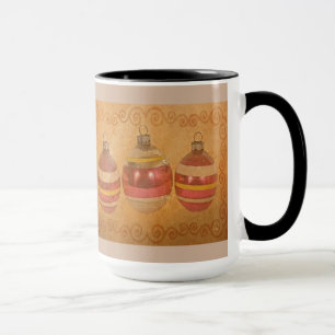 Tazas de café envejecidas del navidad del