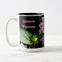 Tazas de café Hermanas por siempre Flores de Dahli