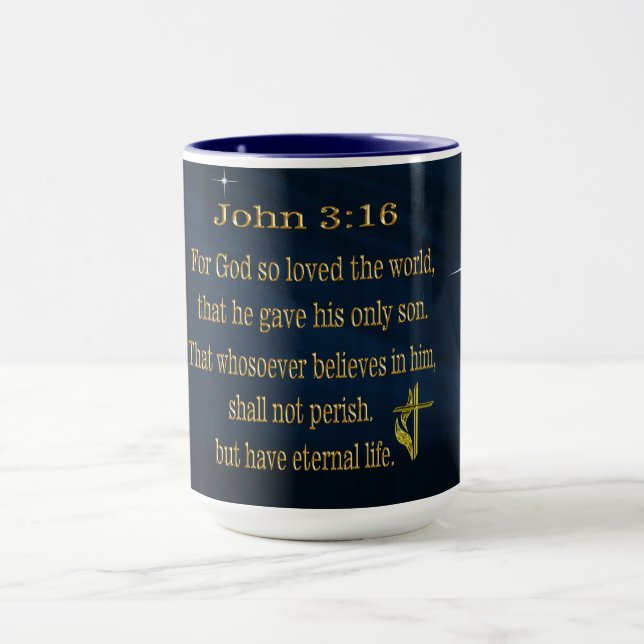 tazas de café Juan 3:16 (Centro)