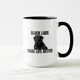 Tazas de café - Los Labs Negros Hacen la Vida Mejo