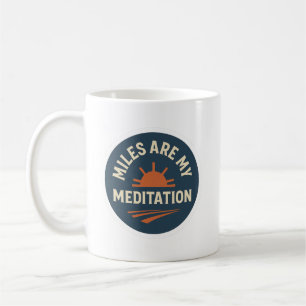 Tazas de café para corredores - Millas son mi medi