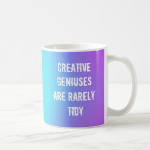 Tazas de café para genios creativos raramente orde