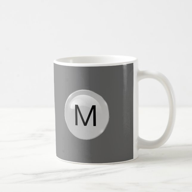 Tazas de café para hombre del monograma (Derecha)