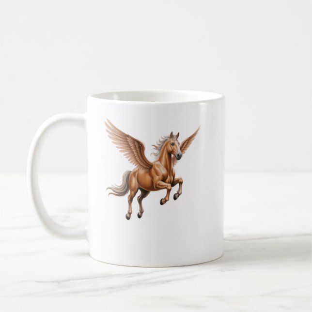 Tazas de café Pegasus aman los caballos (Izquierda)