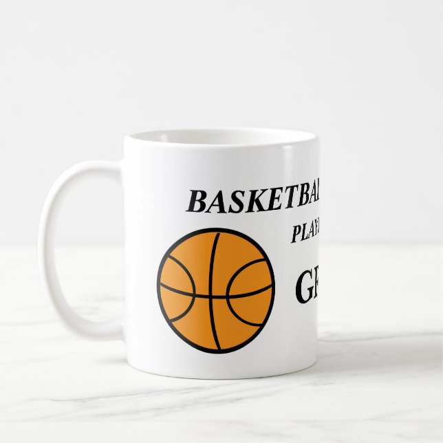 Tazas de café personalizadas de baloncesto (Izquierda)