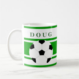 Tazas de café personalizadas del fútbol