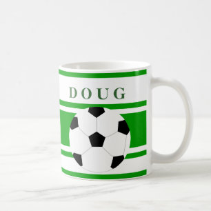 Tazas de café personalizadas del fútbol