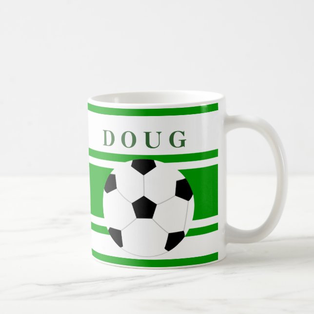 Tazas de café personalizadas del fútbol (Derecha)