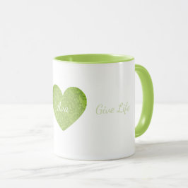 Tazas de café personalizadas, Taza con el nombre A