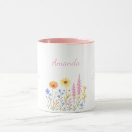 Tazas de café personalizadas, Taza con el nombre A