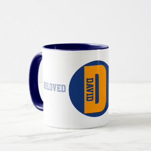 Tazas de café personalizadas, Taza con el nombre D