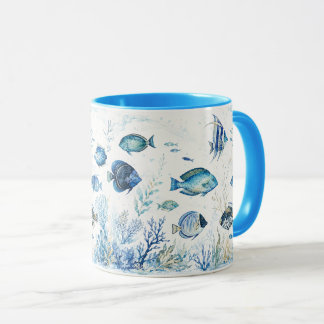 Tazas de café Pez azul costero