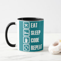 Tazas de café programadas:  EAT-SLEEP-CODE-REPEAT